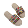 Women Fashion Plus Size Ethnic Style Rope Woven Thick-Soled Comfortable Slippers