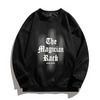 Men Fashion Round Neck Long Sleeve Letter Printing Loose Sweatshirt