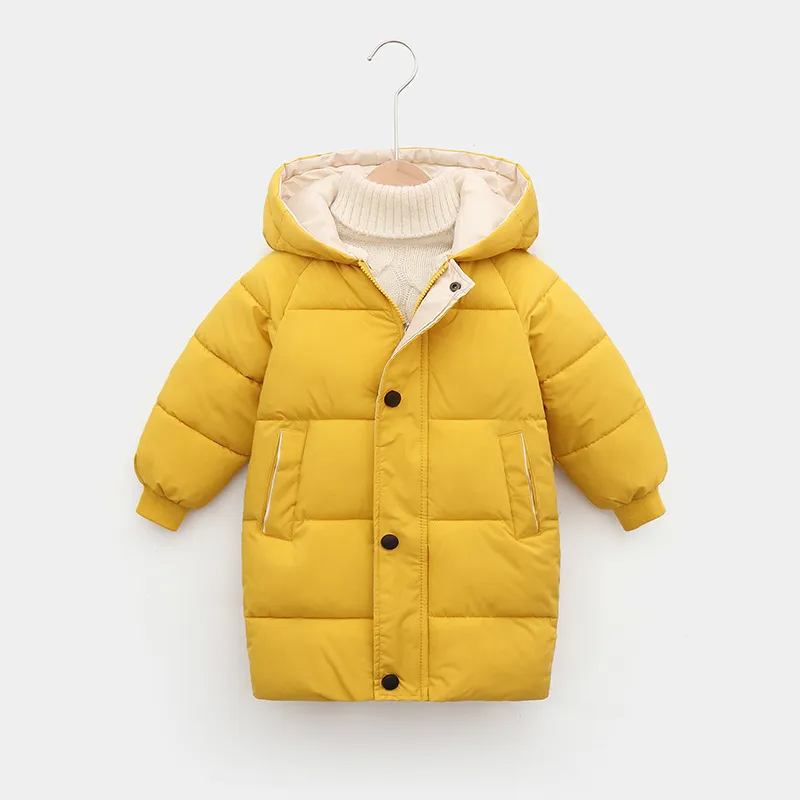 Kids Toddler Girls Boy Fashion Solid Zip Long Bubble Coat Bubble Coat