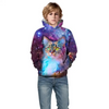 Kids Big Pattern Printed Hooded Sweatshirt