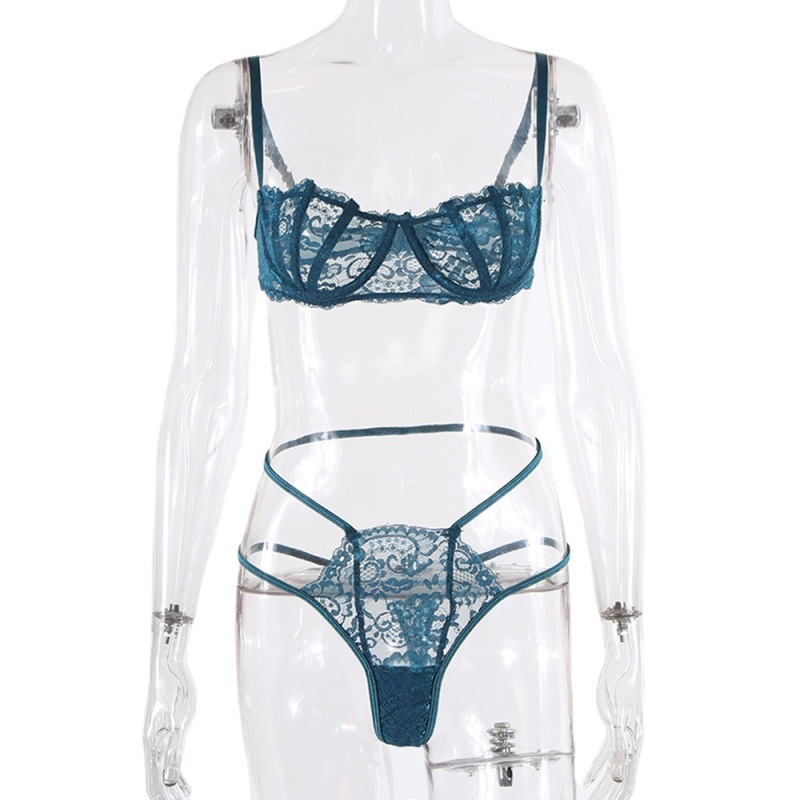 Women'S Sexy Lace See-Through Lingerie Set