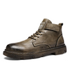 Men Fashion Mid To Help Personality Round Toe Distressed Vintage Boots