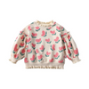 Children Kids Baby Fashion Girls Long Sleeve Fruit Print Sweatshirt