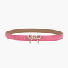 Women'S Fashion Casual Pearl Bowknot Alloy Smooth Buckle Genuine Leather Belt