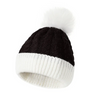 (Buy 1 Get 1) Kids Casual Cute Christmas Fur Ball Color Matching Knitwear Gloves Hat Sets