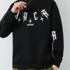 Men Spring And Autumn Fashion Casual Commuter Solid Color Letter Round Neck Plus Size Sweatshirt