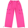 Kids Teen Girl Casual Solid Color Multi-Pocket Cargo Pants