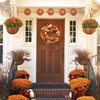 Pumpkin Maple Leaf Decoration Christmas Wall Hanging Wreath