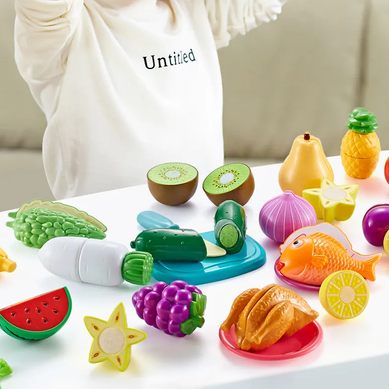 20pcs/Set Children Kitchen Cutting Fruit Vegetable Food Toy