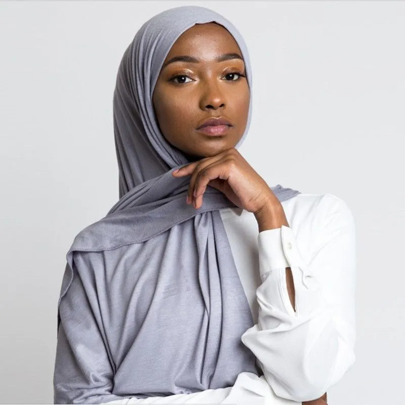 Trendy Women Muslim Jersey Hijab Scarf