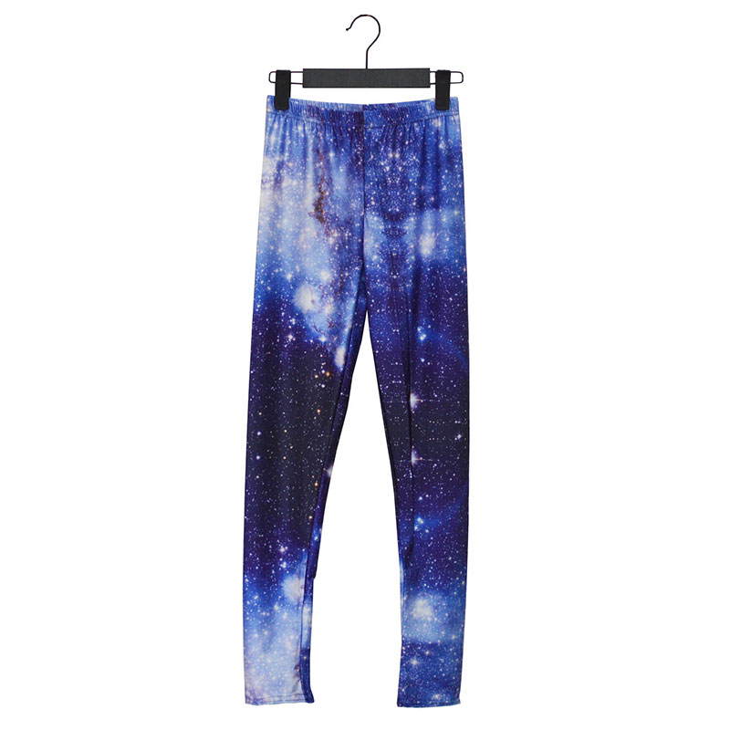 Starry Sky Digital Print Women Skinny Leggings