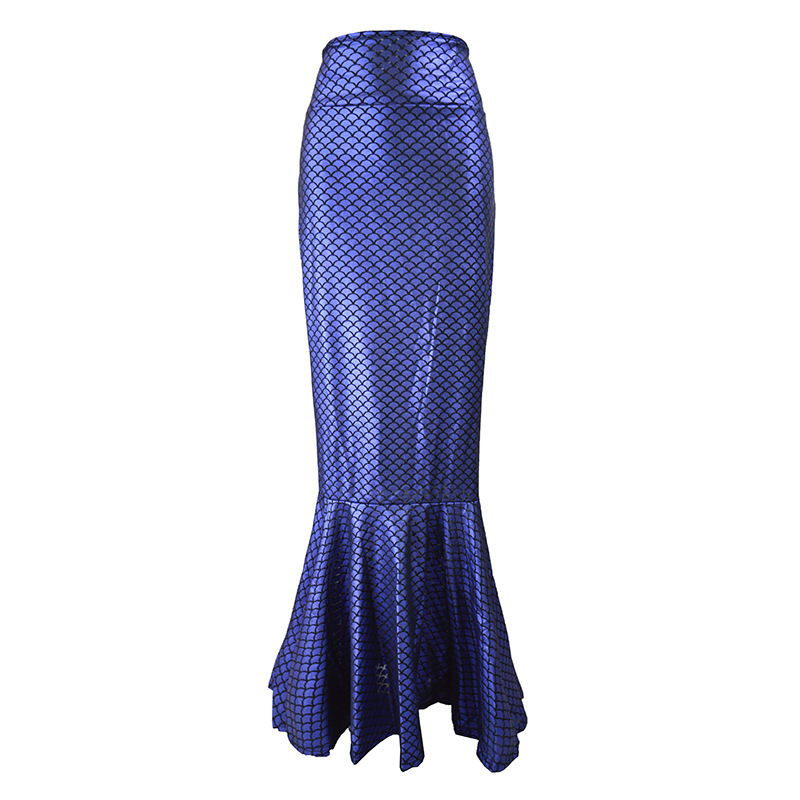 Women'S Fashion Sexy Shiny Fish Scale Pattern High Waist Mermaid Skirt