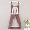 Thickened Cotton Home Kitchen Double-Layer Waterproof Grid Patter Apron