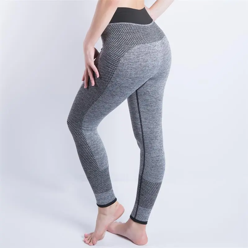 (Buy 1 Get 1) Women'S Seamless Yoga Pants Sports Running Tight Hip Lifting Nine-Point Leggings