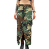 Women Fashion Personality Camouflage Wash Water Pocket Zipper Skirt