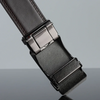 Men Fashion Casual Business Solid Color Versatile Genuine Leather Metal Buckle Belt