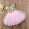 Baby Girls Fashion Party Mesh Sequins Sleeveless Tutu Princess Dress