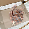 (Buy 1 Get 1) Kids Unisex Autumn Winter Casual Cute Versatile Cartoon Little Rabbit Playd Square Scarf