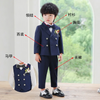 Kids Toddler Big Boys Autumn Winter Fashion Casual British Style Bow Waistcoat Shirt Pants Boys Party Clothing Set