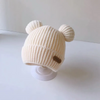 (Buy 1 Get 1) Kids Autumn Winter Casual Cute Fur Ball Solid Color Knitwear Hat