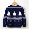 Kids Toddler Boys Girls Fashion Casual Christmas Long Sleeve Round Neck Knitwear