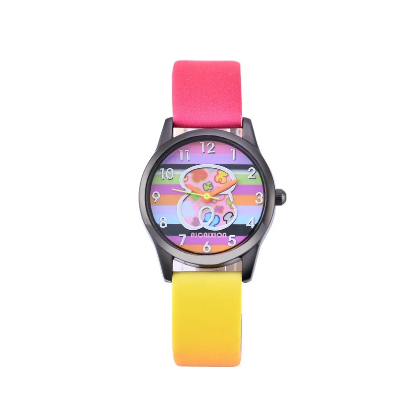 Kids Cartoon Fashion Gradient Multicolor Bear Watch