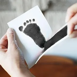 Baby Footprints Handprint Ink Pads Safe Non- Toxic Ink Pads Kits For Baby Shower Baby Paw Print Pad Foot Print Pad Inkless