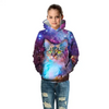 Kids Big Pattern Printed Hooded Sweatshirt