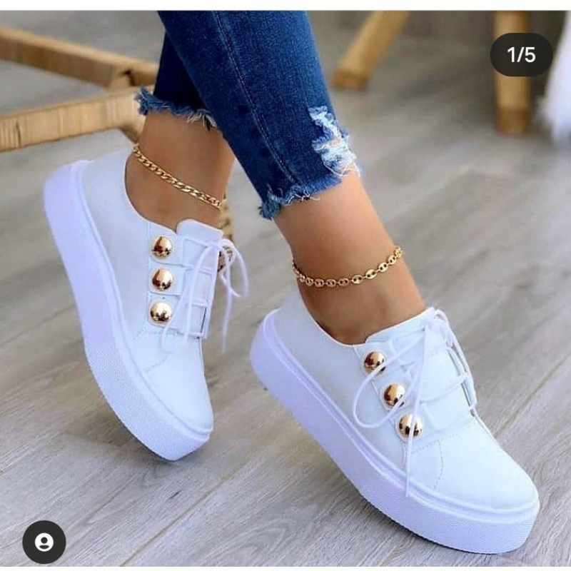 Women Plus Size Casual Platform Sneakers