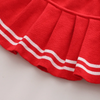 (Buy 1 Get 1 ) Kids Toddler Girls Autumn Winter Fashion Casual Simple Solid Color Bow Sweater Pleated Skirt Set