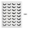 Women'S Chemical Fiber Thick Simulation Curling False Eyelashes 16 Pairs/Set