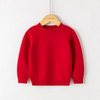 Kids Toddler Girls Boy Fashion Solid Long Sleeve Crewneck Sweater