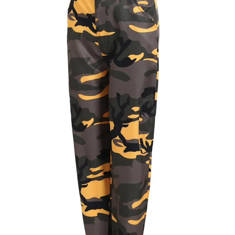 Women Casual Camouflage Print Cargo Pants