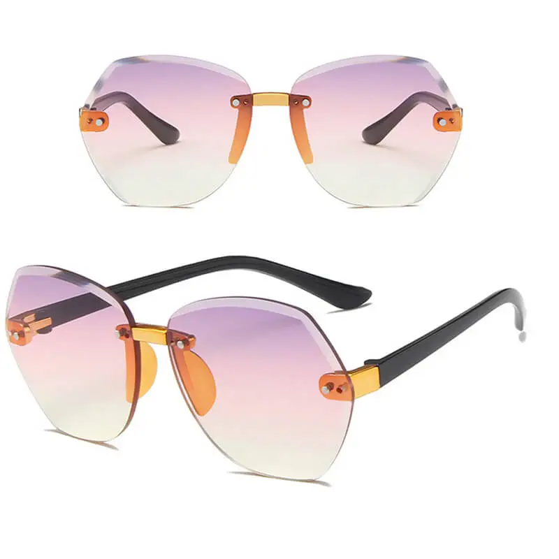 Kids Fashion Big Frame One-Piece Sunglasses