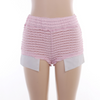 Women'S Fashion Sexy Color Blocking Stitching Creasedshorts