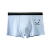 (Buy 1 Get 2) Men Fashion Casual Simple Smiley Print Cotton Mid Waist Boxer Pants