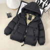 Kids Toddler Big Girls Boys Winter Fashion Casual Solid Color Zipper Stand Collar Hooded Down Coat