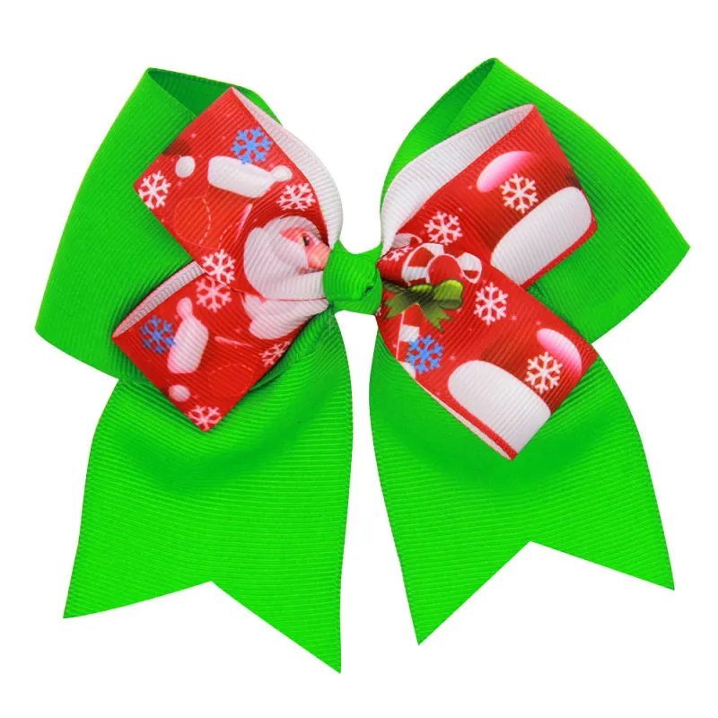 Kids Christmas Dovetail Bow Hairpin Hair Accessories