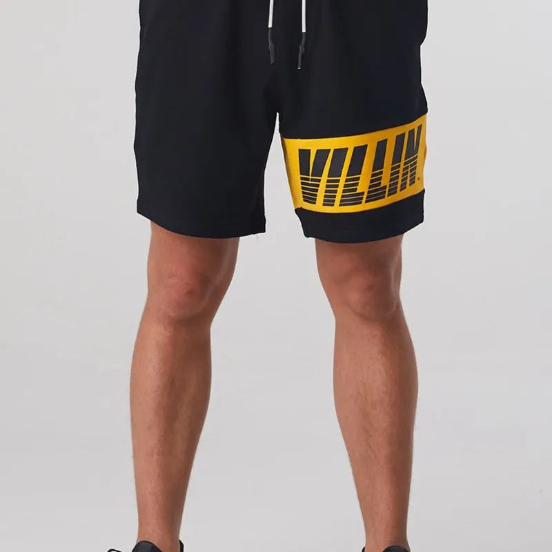 Men'S Casual Printed Quick-Drying Elastic Breathable Sports Shorts