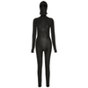 Women Long Sleeve Black Pullover Hip Lift Tight Sports Jumpsuit