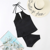 Women Fashion Halter Neck Two-Piece Separates Swimwear