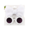 Kids Cute Sunglasses Space Cotton Solid Color Hairband Fashion Set