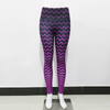 Gradient Color Ripple Print Sports Leggings