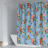 (Buy 1 Get 1) Tiny Flower Series 3D Digital Printing Home Polyester Cloth Shower Curtain