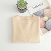 Kids Toddler Big Girls Boys Autumn Winter Fashion Casual Simple Solid Color Round Neck Sweater