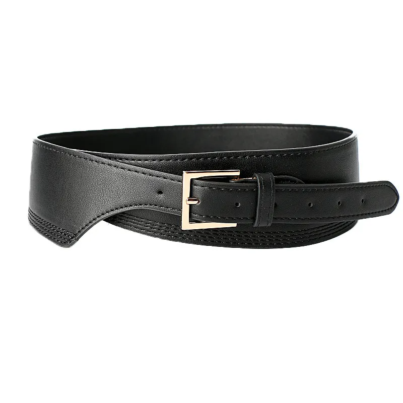 Women Fashion Solid Color All-Match Wide Belt