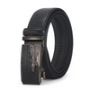 Men Business Cowhide Crocodile Metal Buckle Belt