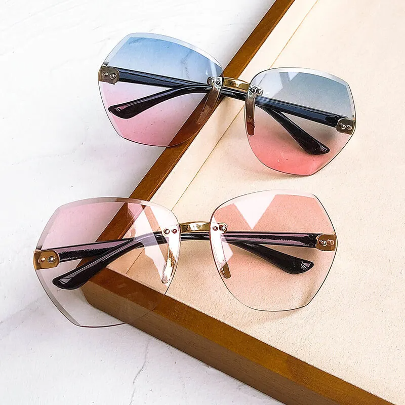 Kids Fashion Big Frame One-Piece Sunglasses