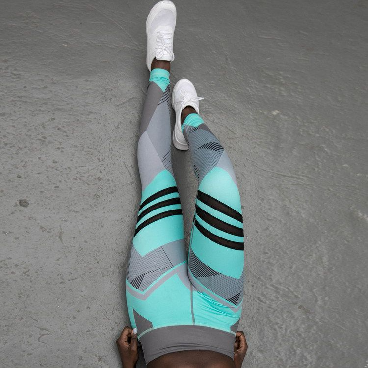 Geometric Print Running Sports Fitness Leggings Pants