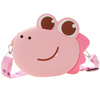 Kids Girls Fashion Sweet Candy Color Cartoon Dinosaur Silicone Mini Crossbody Bag